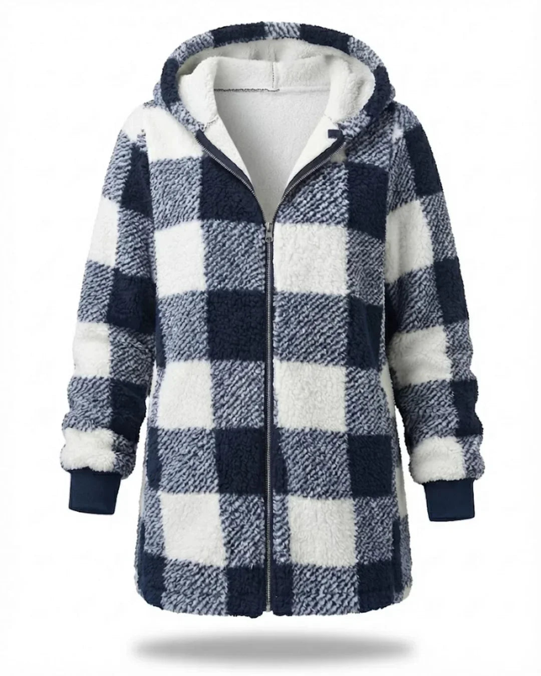 Sarah - Oversized Plaid Coat