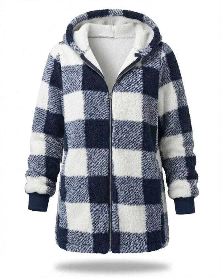 Sarah - Oversized Plaid Coat