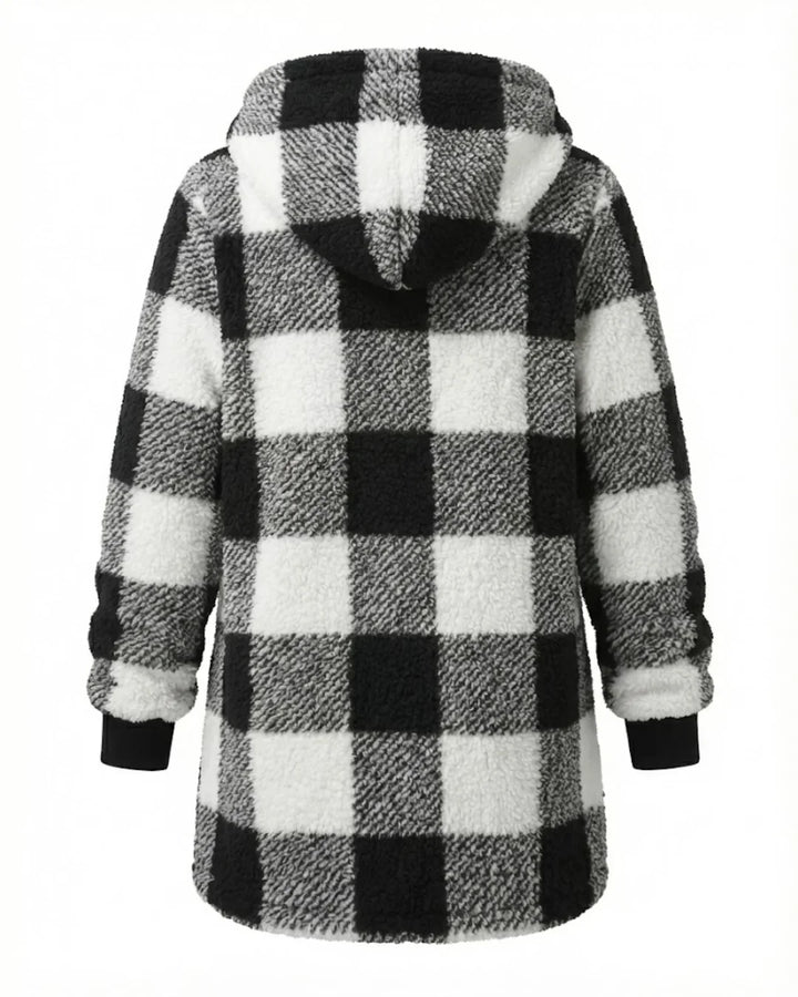 Sarah - Oversized Plaid Coat