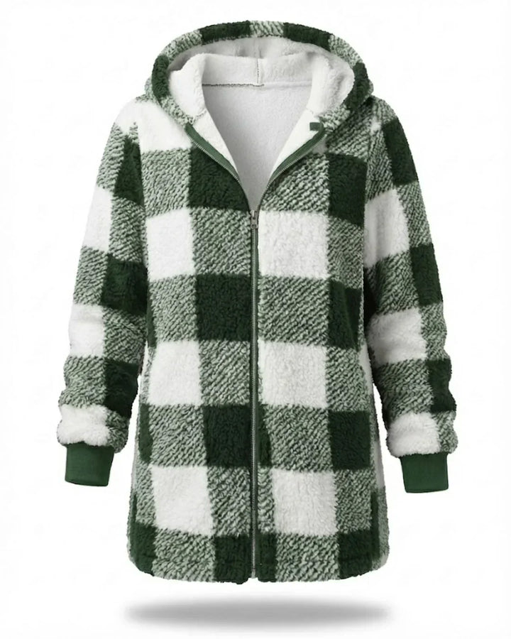 Sarah - Oversized Plaid Coat
