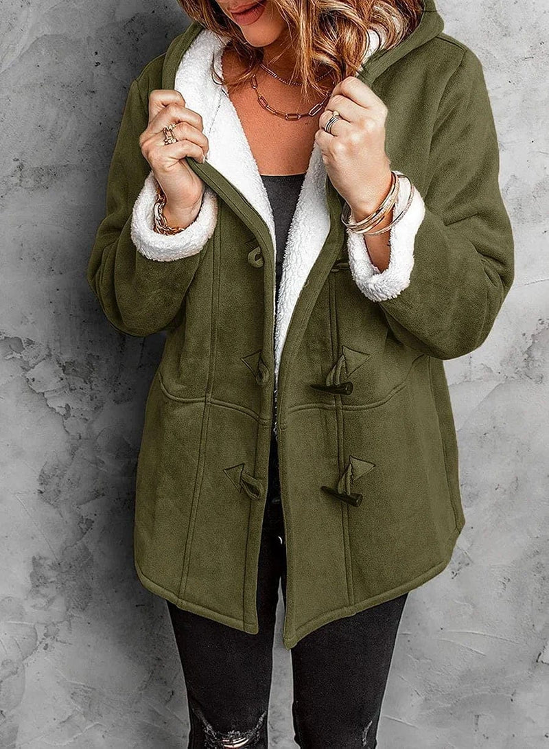 Salma - Fleece-Lined Duffle Coat